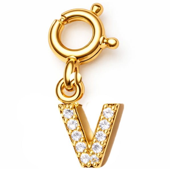 Studded Alphabet Charms