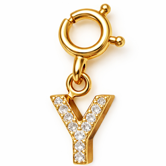 Studded Alphabet Charms
