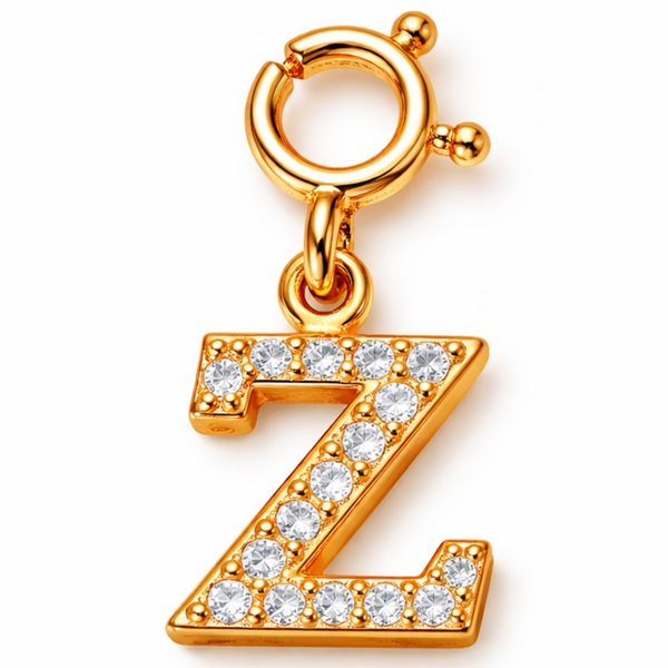 Studded Alphabet Charms