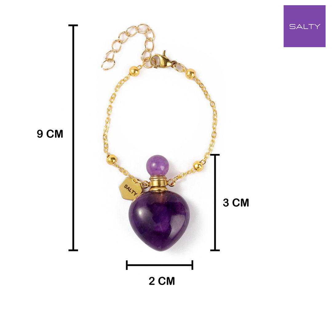 Lolite Quartz Perfume Bottle Charm