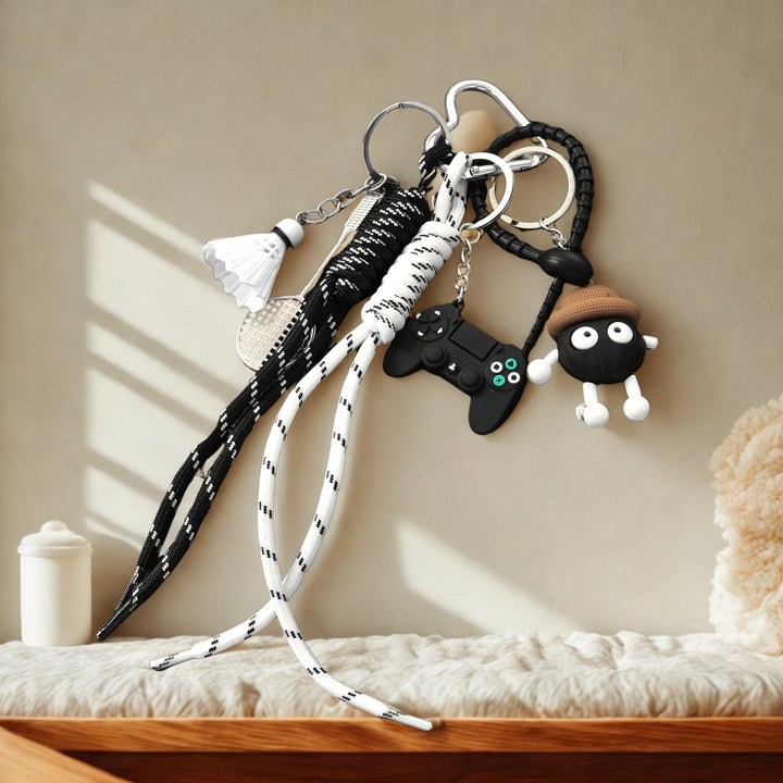 Cute Crochet Black Monster Bag Charm