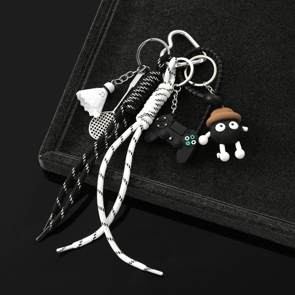 Cute Crochet Black Monster Bag Charm