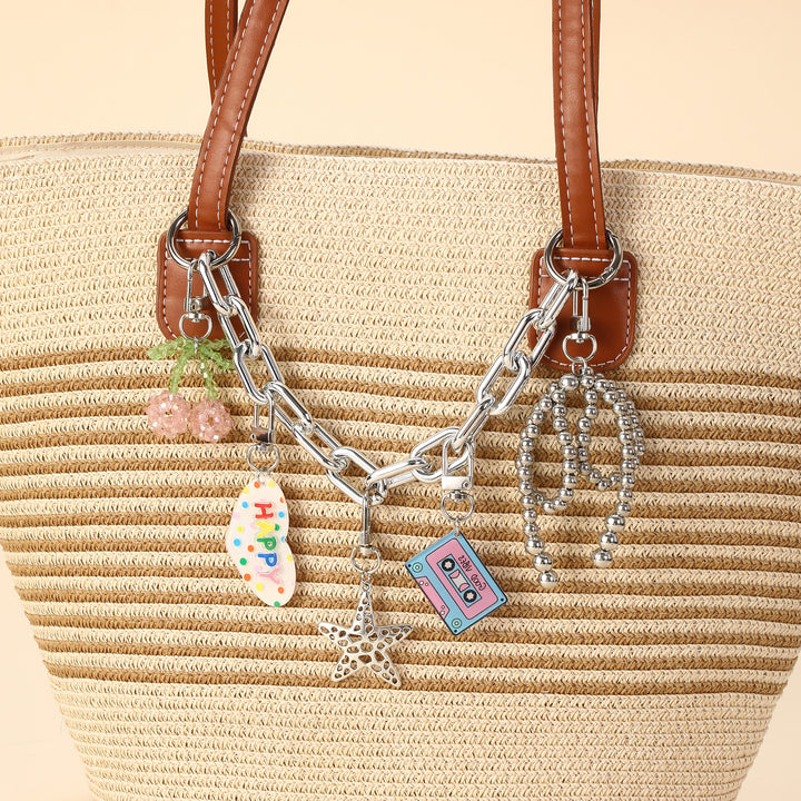 MultiPendant Chunky Silver Bag Charm & Accessories