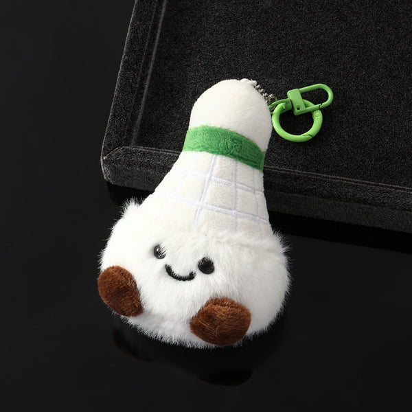 Adorable Plush Shuttlecock Charm for Bags & Backpacks
