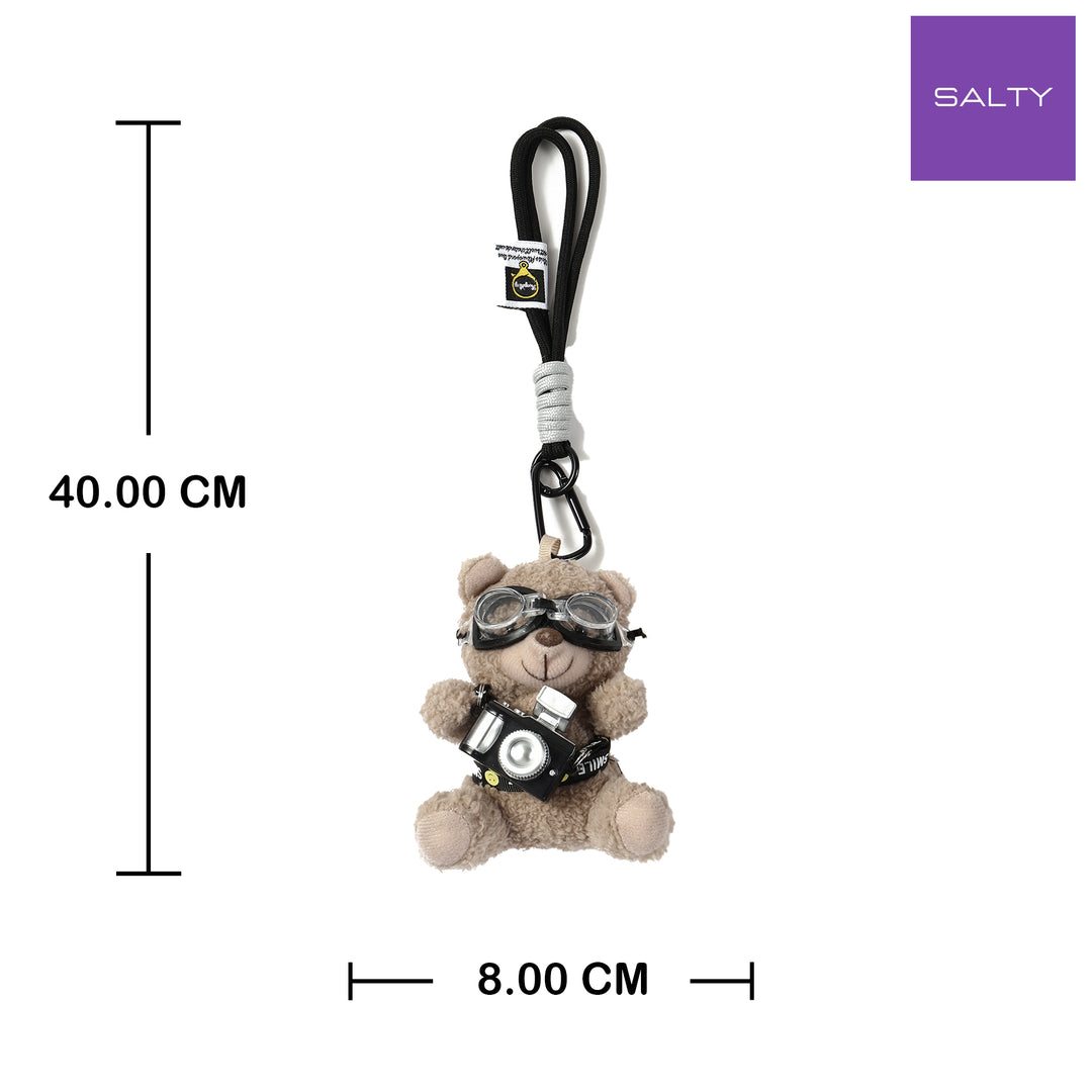 Travel Photographer Teddy Bag Charm