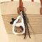Hello Kitty Crochet Bag charm - White & Brown