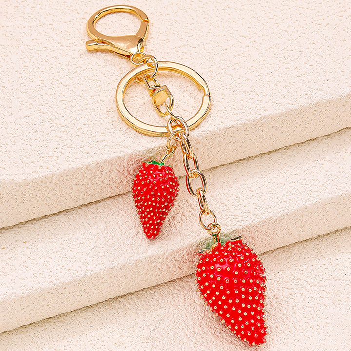 Strawberries Handbag &amp; Purse Charm - Salty Accessories