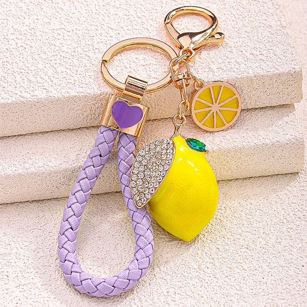 Zestie Lemon Bag Charm - Purple