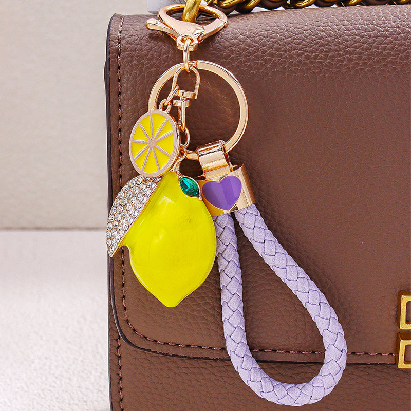Zestie Lemon Bag Charm - Purple | Salty – Salty Accessories