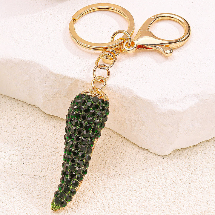 Studded Green Chilly Bag and Purse Charm - Salty Accessories