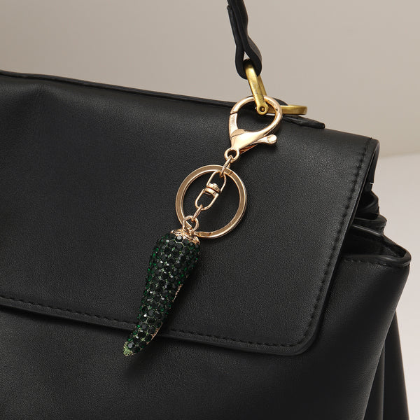 Studded Green Chilly Bag and Purse Charm