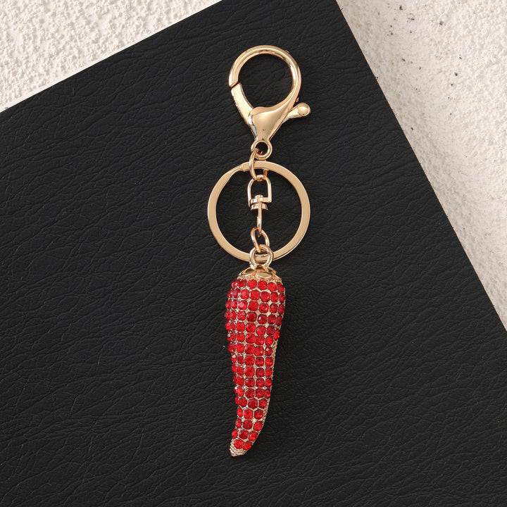 Studded Red Chilly Bag and Purse Charm