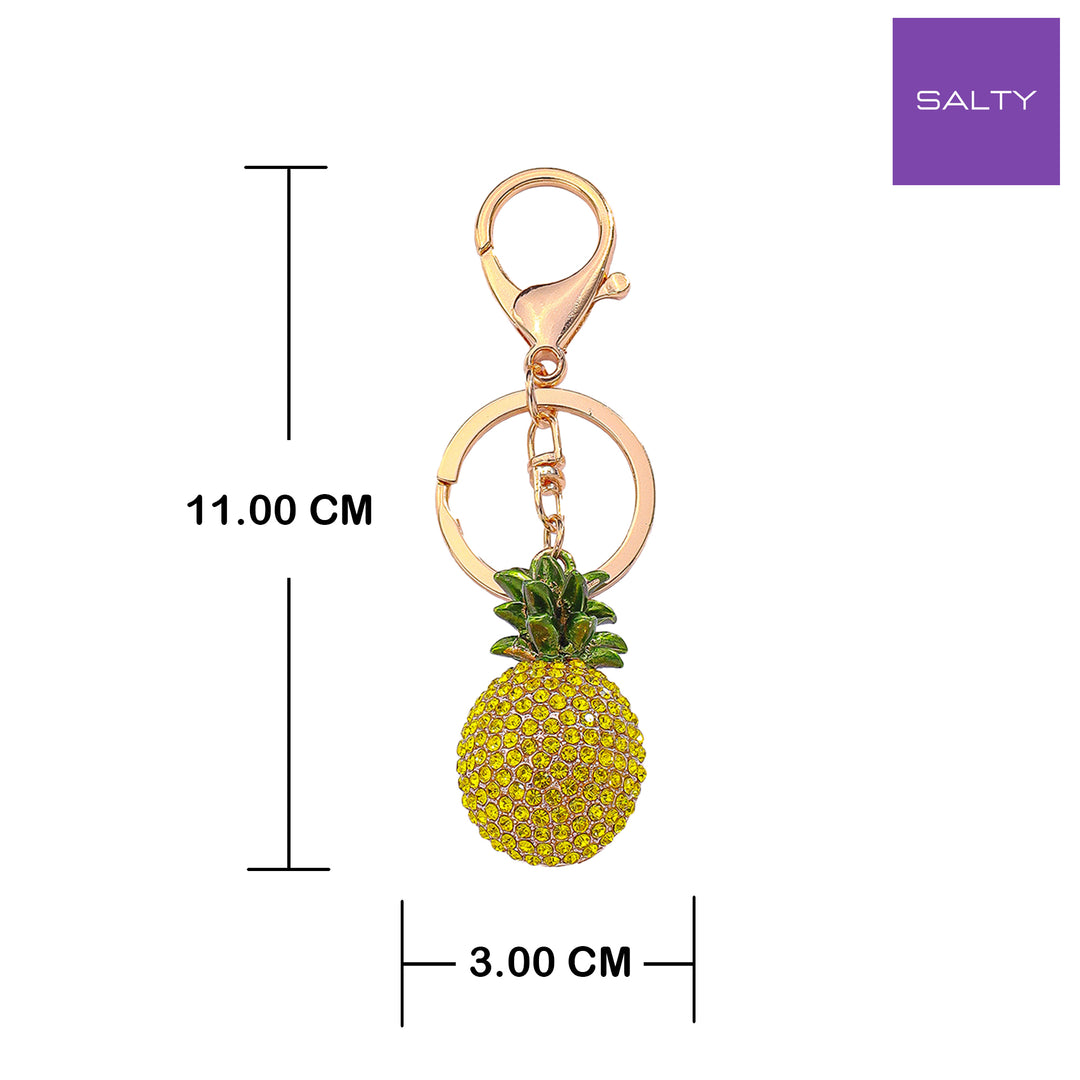 Piña Bag Charm-Golden