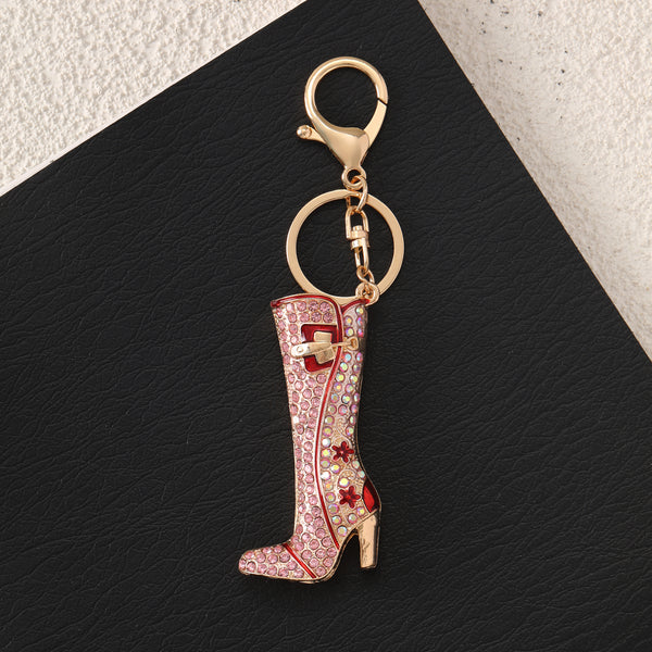 Studed Pink Boot Bag Charm for Girls