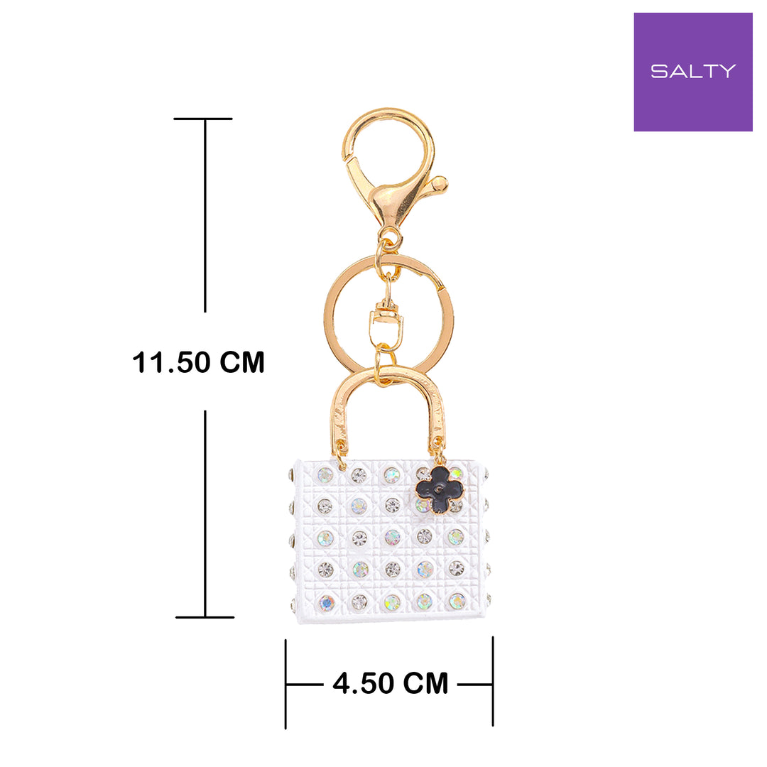 Studded Handbag Themed Bag Charm