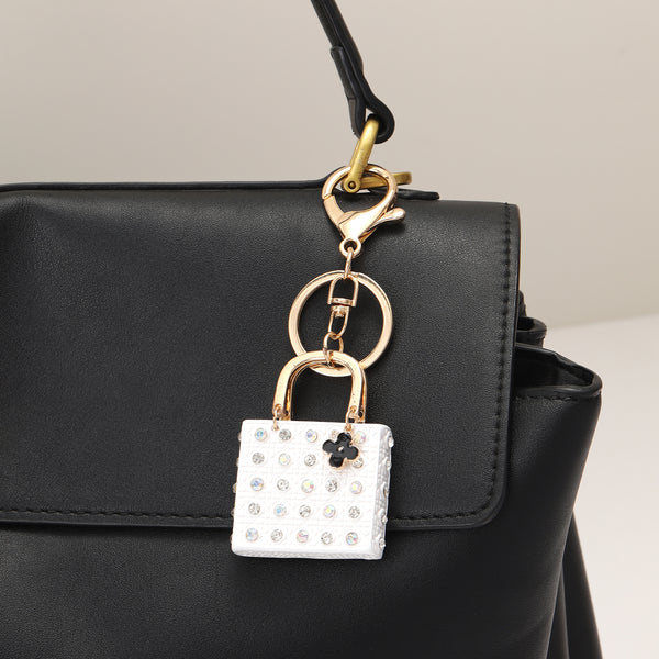 Studded Handbag Themed Bag Charm