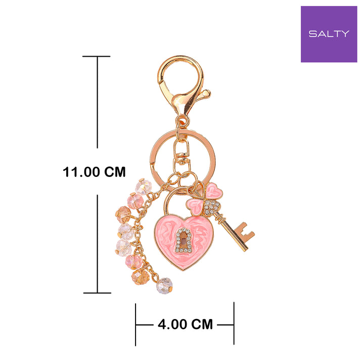Key to My Heart Tassel Bag charm