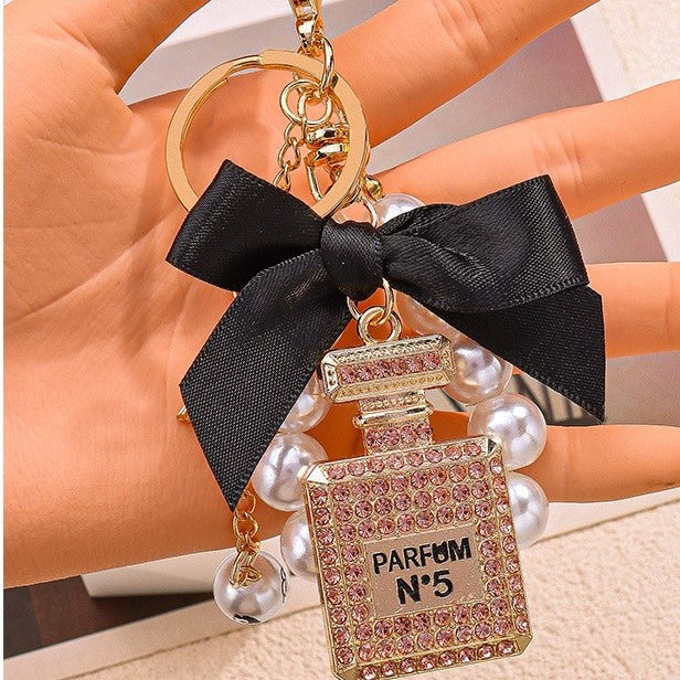Nº5  Perfume Inspired Pearl Bag Charm