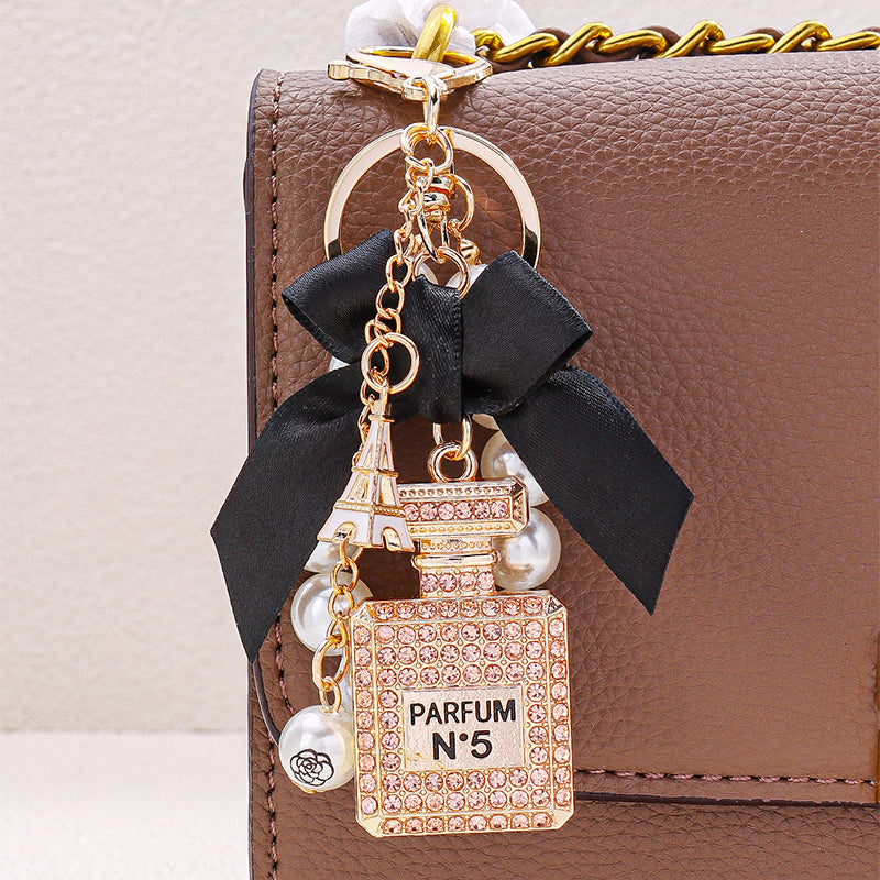 Nº5  Perfume Inspired Pearl Bag Charm
