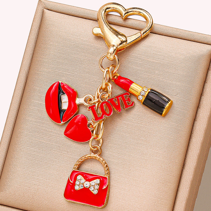 All Things Red Beauty Bag Charm - Salty Accessories