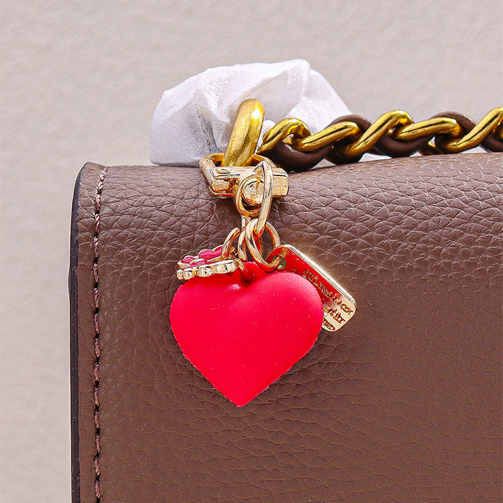 The Red Heart Tote Bag Charm - Salty Accessories