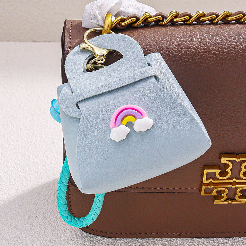 Rainbow Mini Blue Bag Charm