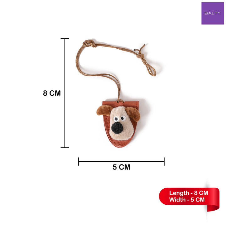 Cute Puppy Sunglass and scarf Holder Bag Charm