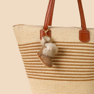 Winter Shoe Pom Bag Charm