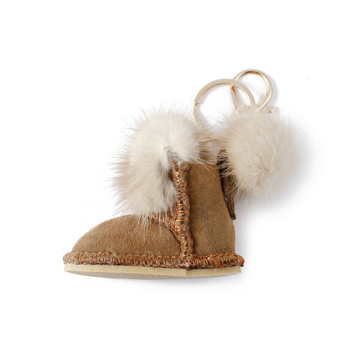 Winter Shoe Pom Bag Charm