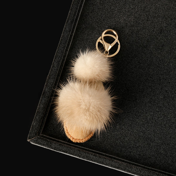Winter Glove Pom Bag Charm