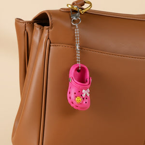 Pink Bow Mini Crocs Bag Charm