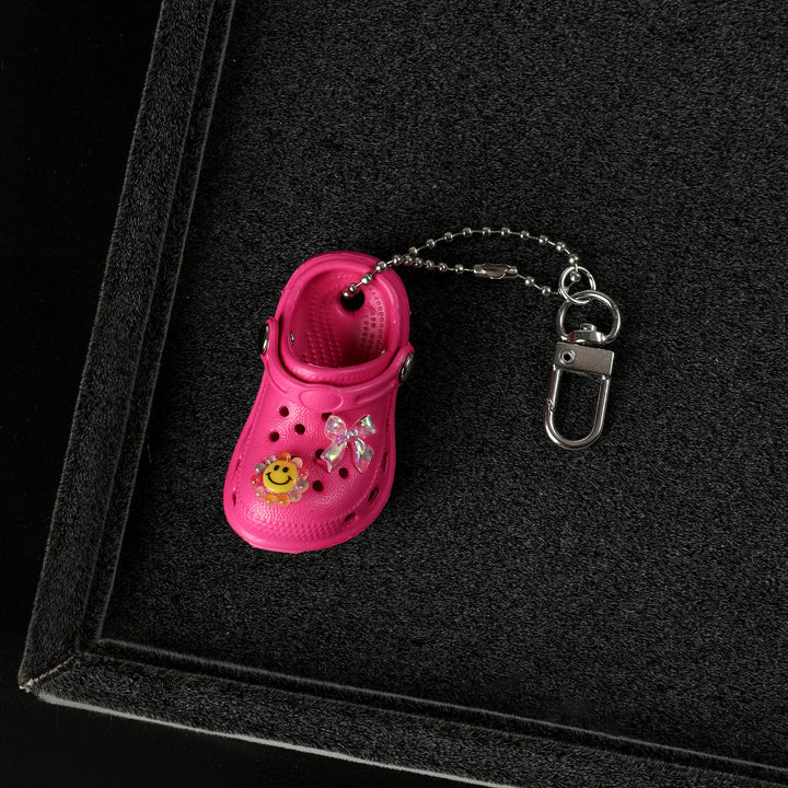 Pink Bow Mini Crocs Bag Charm