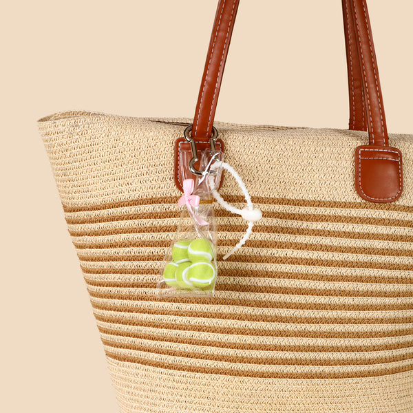 Sporty Tennis Ball Bag Charm