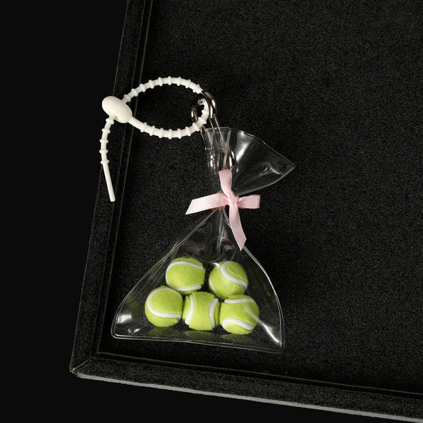 Sporty Tennis Ball Bag Charm