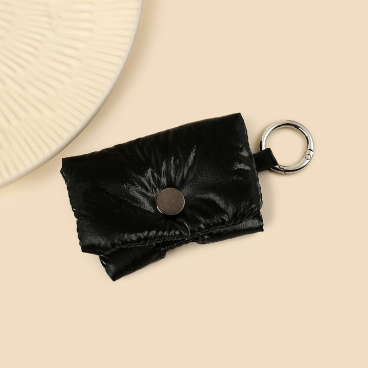 Sleek Storage Bag Charm - Black