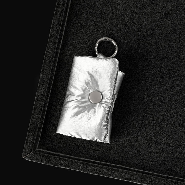 Sleek Storage Bag Charm - Silver