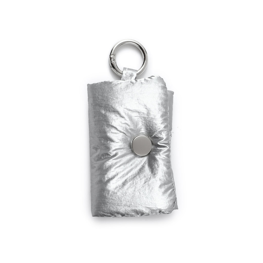 Sleek Storage Bag Charm - Silver