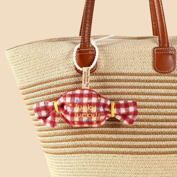 Sweet Mini Candy Bag Charm - Red