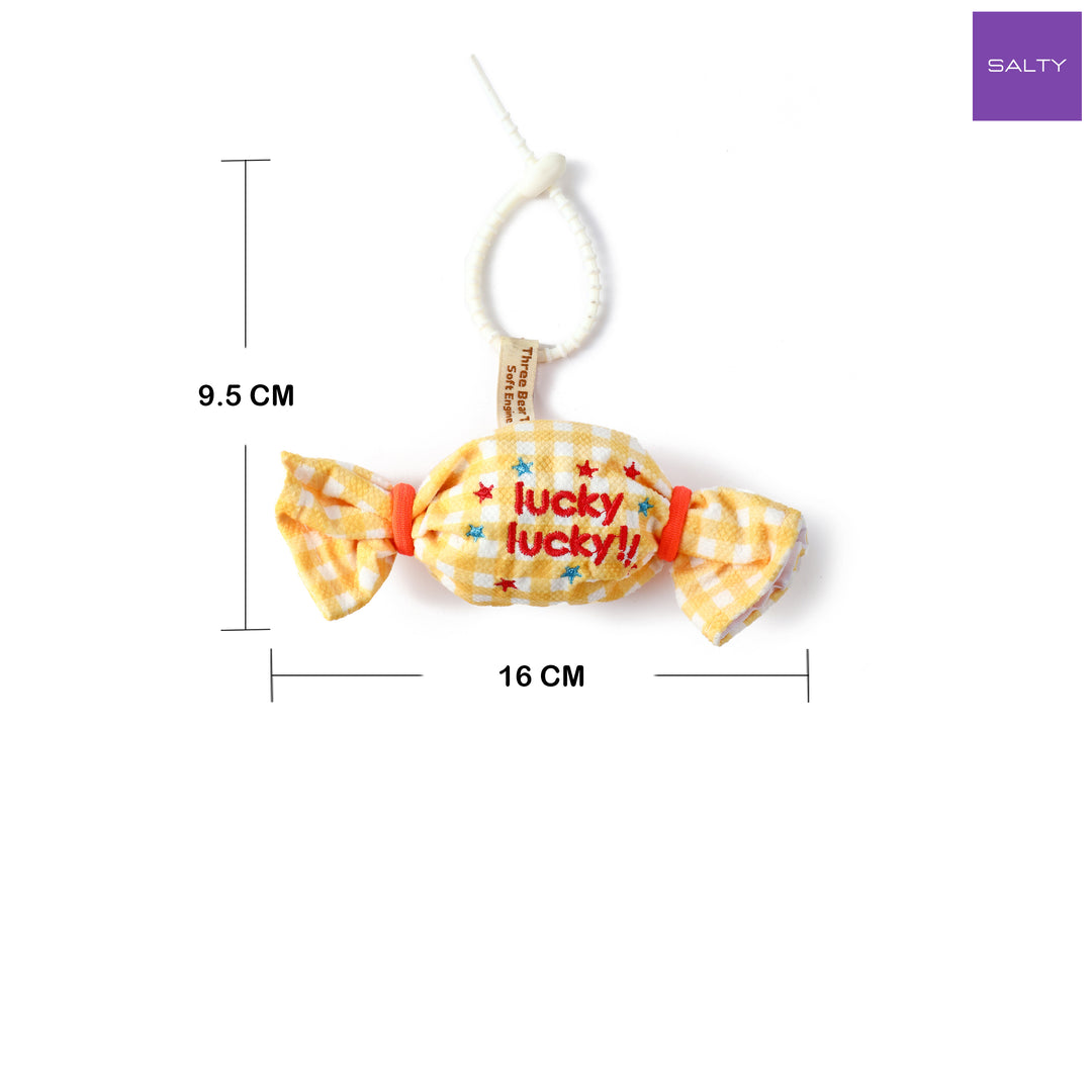 Sweet Mini Candy Bag Charm - Yellow