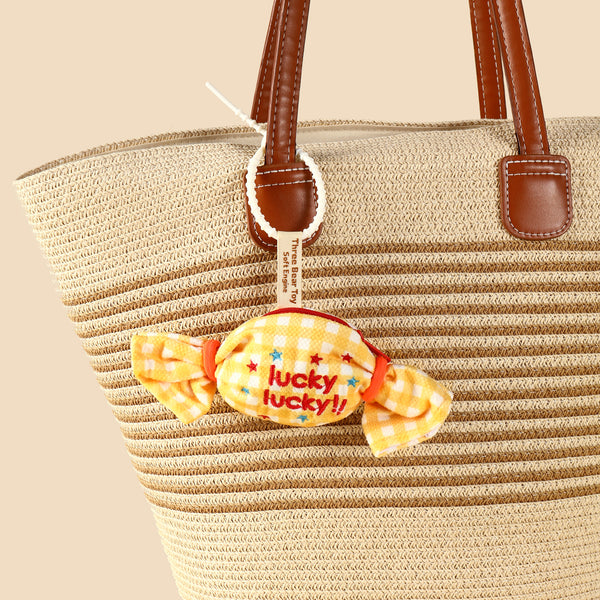 Sweet Mini Candy Bag Charm - Yellow