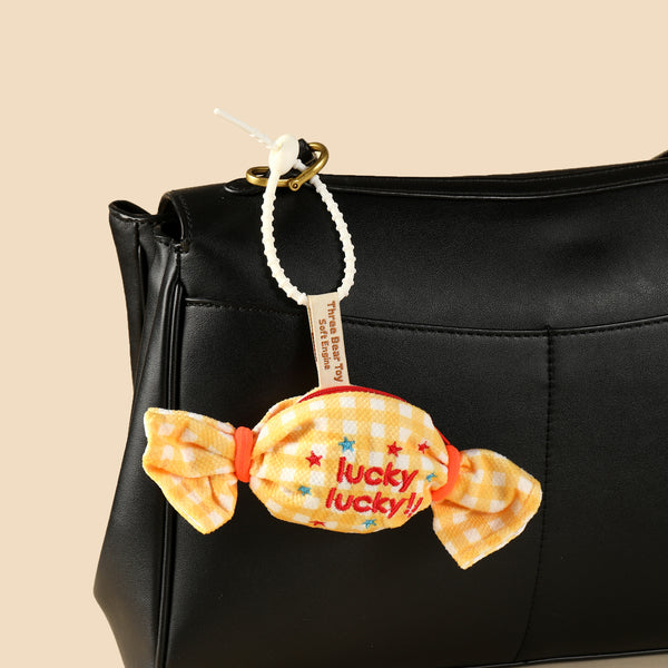 Sweet Mini Candy Bag Charm - Yellow