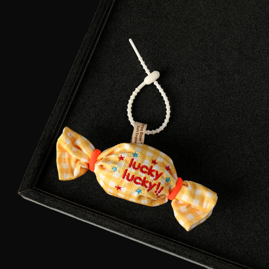 Sweet Mini Candy Bag Charm - Yellow