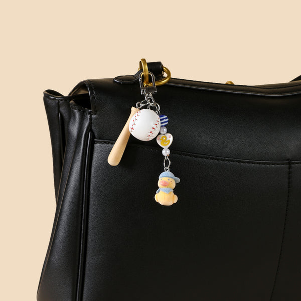 Cute Baseball & Duck Bag Charm