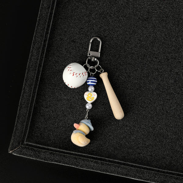 Cute Baseball & Duck Bag Charm