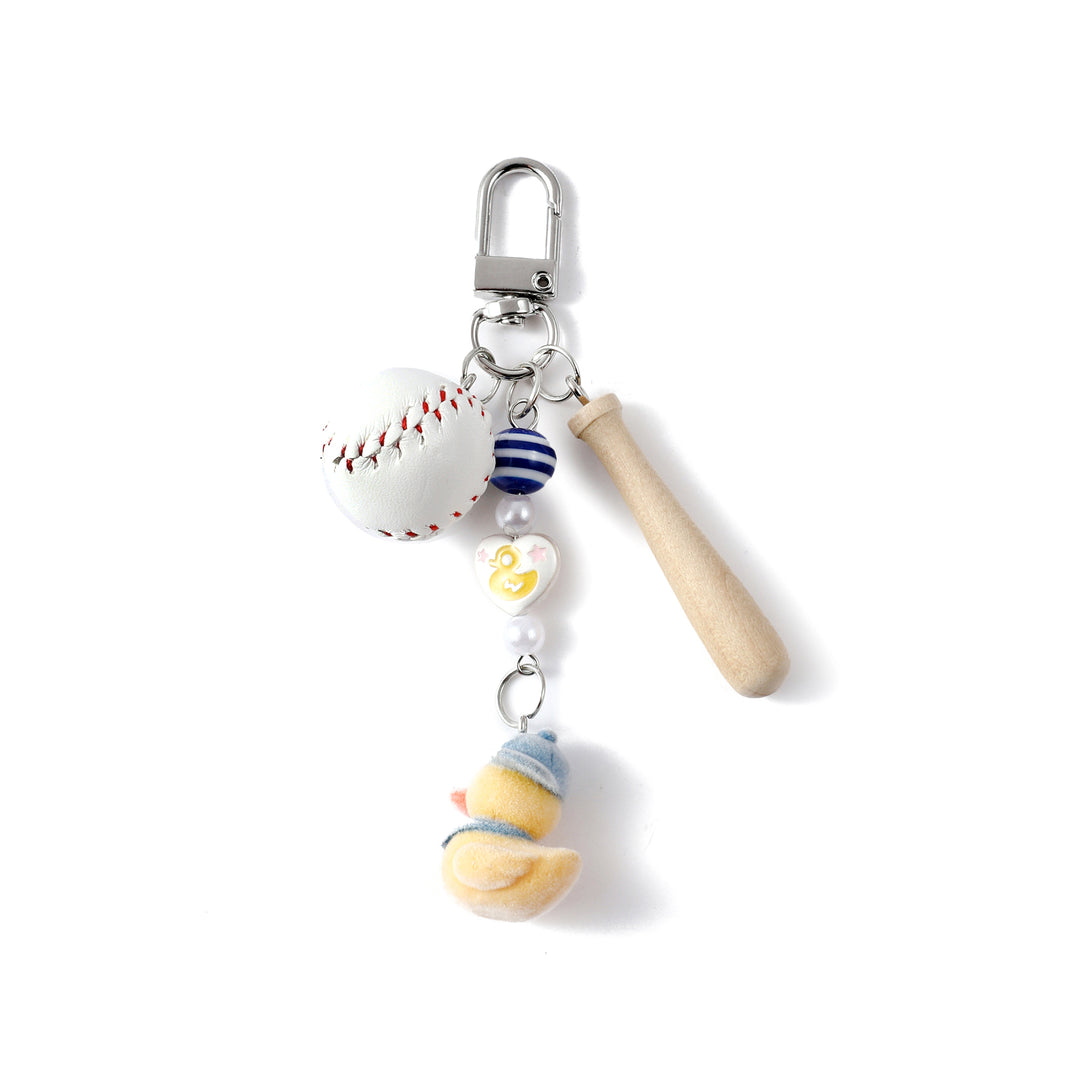 Cute Baseball & Duck Bag Charm