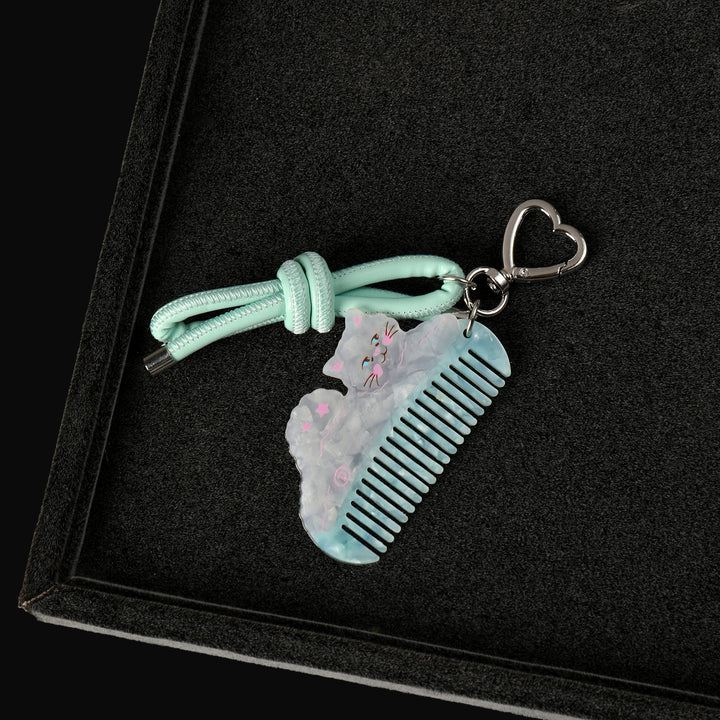 Mini Cat Comb Bag Charm