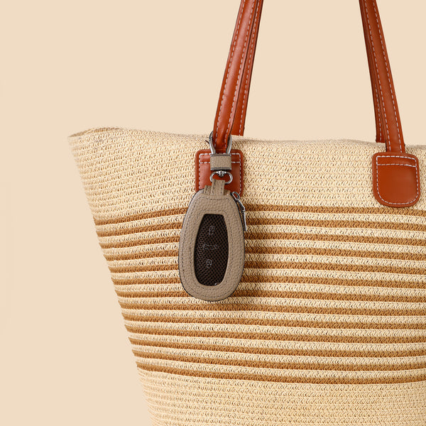 Universal Key Holder Bag Charm - Beige