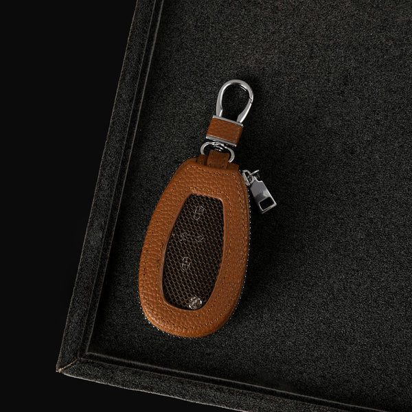 Universal Key Holder Bag Charm - Brown