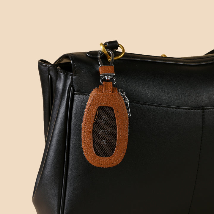 Universal Key Holder Bag Charm - Brown