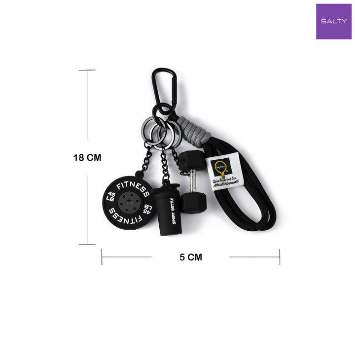 Mini Gym Buddy Bag Charm - Black